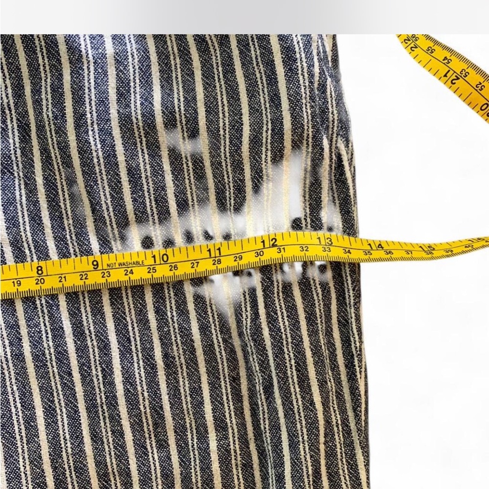 Coastal Grandma Cottage Nautical Striped Drawstring wide legged pants size XL - Picture 6 of 9